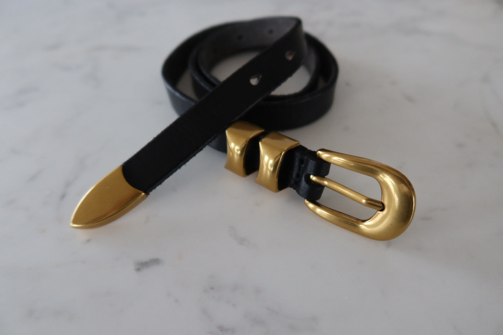 Versatile Double Loop Belt - Black