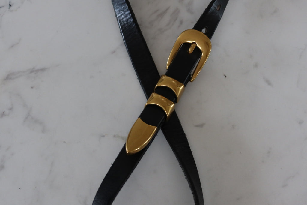 Versatile Double Loop Belt - Black