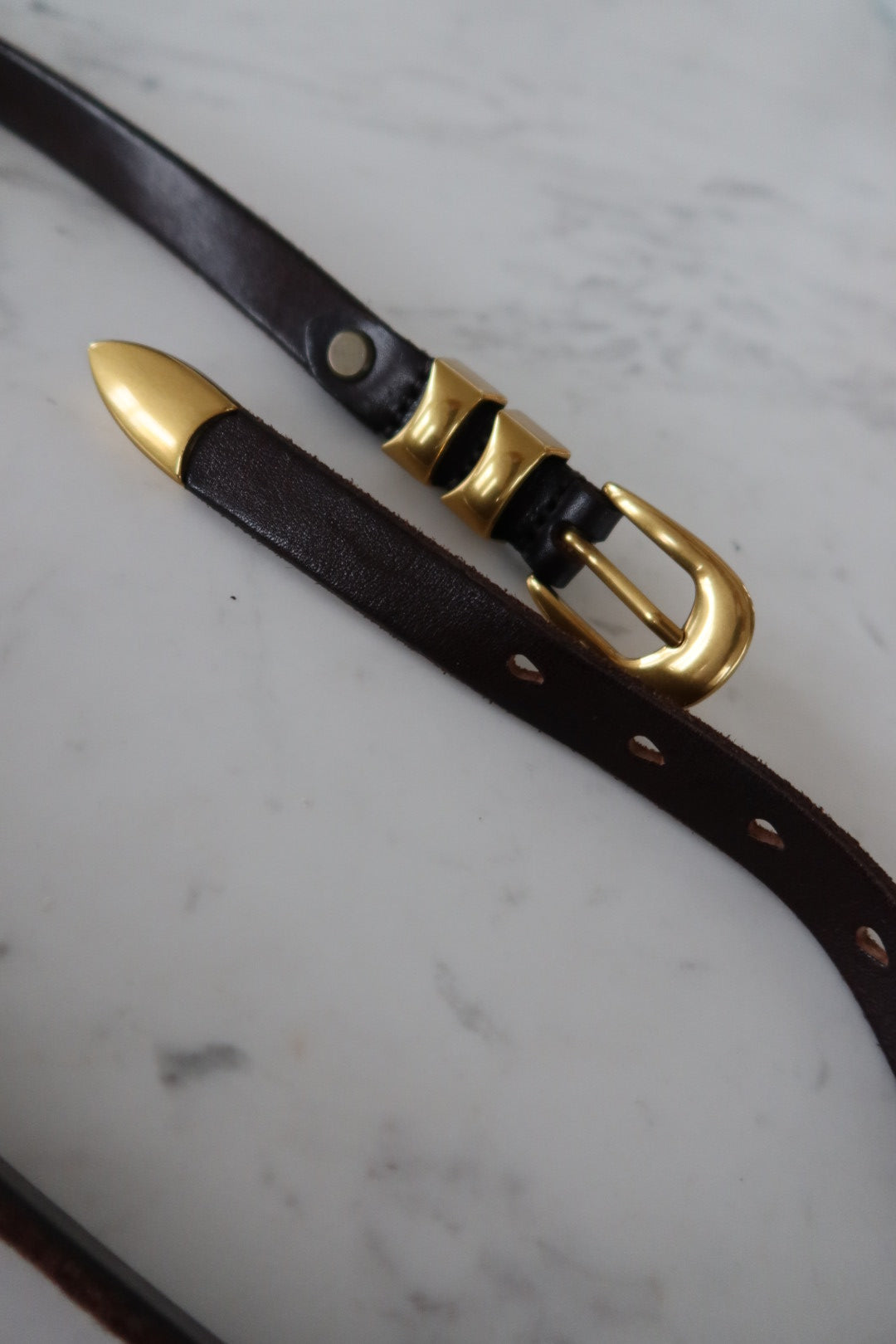 Versatile Double Loop Belt - Rich Chocolate