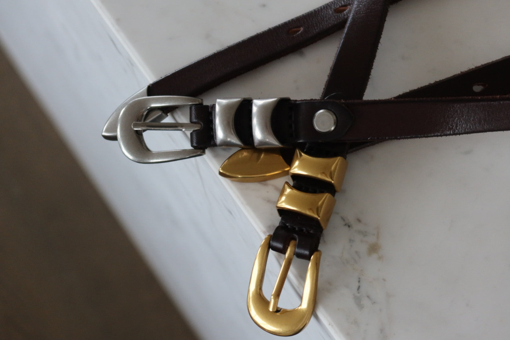 Versatile Double Loop Belt - Rich Chocolate