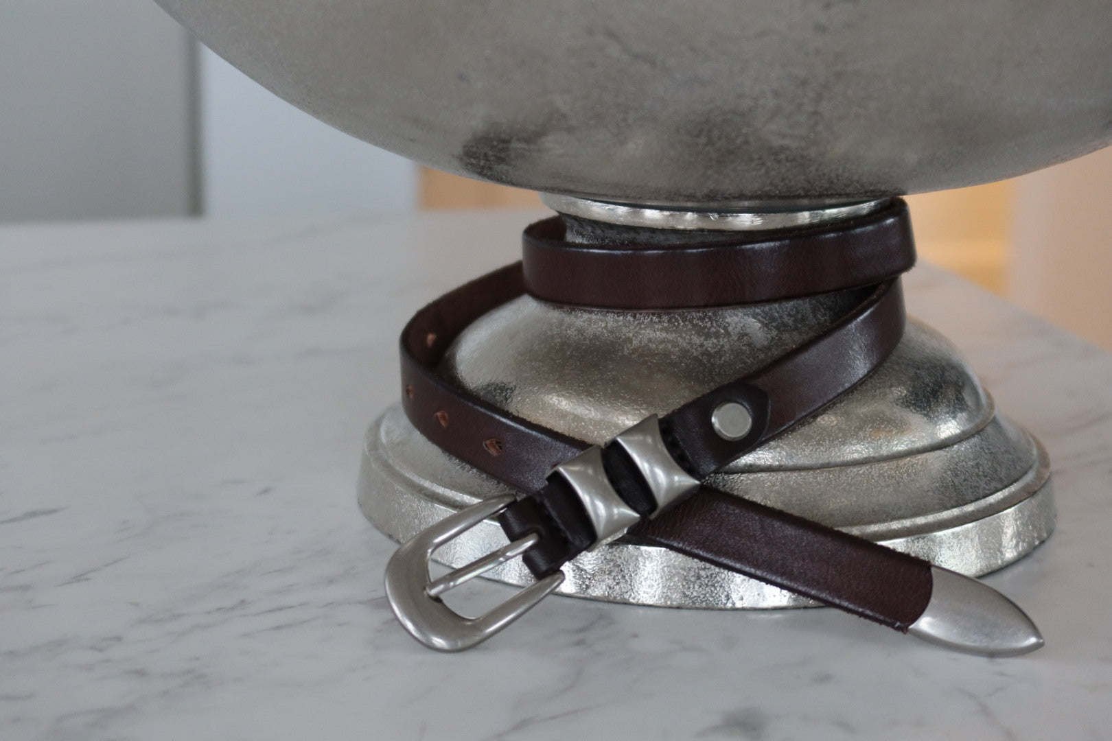 Versatile Double Loop Belt - Rich Chocolate