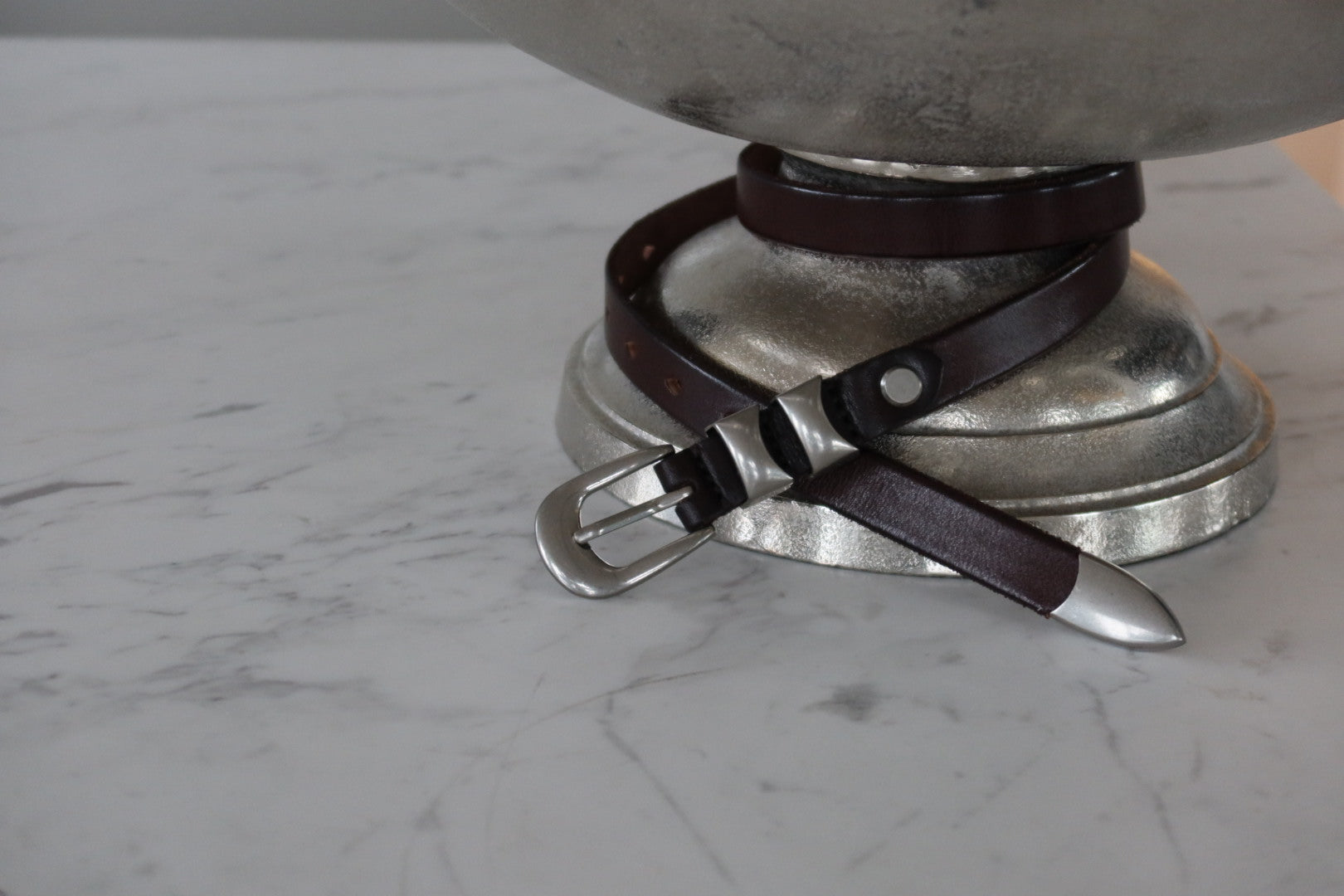 Versatile Double Loop Belt - Rich Chocolate
